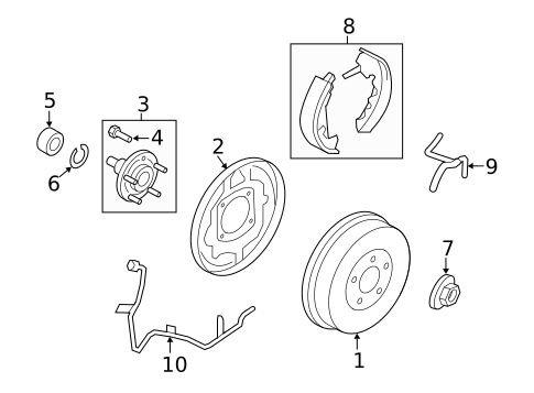 Disc Pads & Brake Shoes for 2008 Ford Escape #0