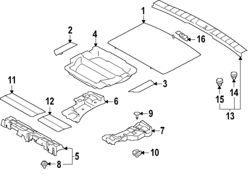 Interior Trim - Rear Body for 2025 Subaru Forester #1