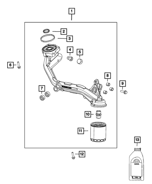 Engine Oiling, Oil Pan and Indicator (Dipstick) for 2022 Jeep Grand Cherokee L #1