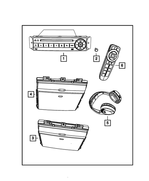 Radio, Antenna, Speakers, DVD and Video systems for 2012 Dodge Grand Caravan #5