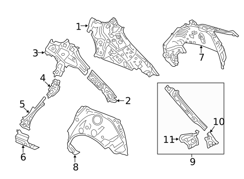 Inner Structure for 2021 Mazda 3 #1