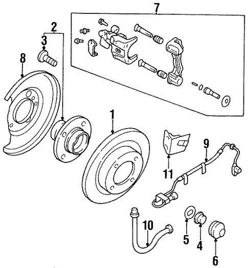 Rear Brakes for 1998 Nissan 200SX #0