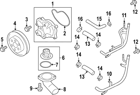 Water Pump for 2022 Subaru BRZ #0