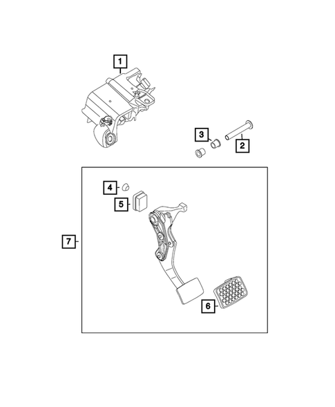 Brake Pedals for 2018 Fiat 500X #0