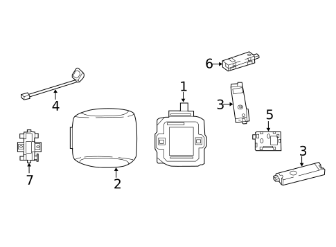 Antenna & Radio for 2021 Mercedes-Benz GLC43 AMG #2
