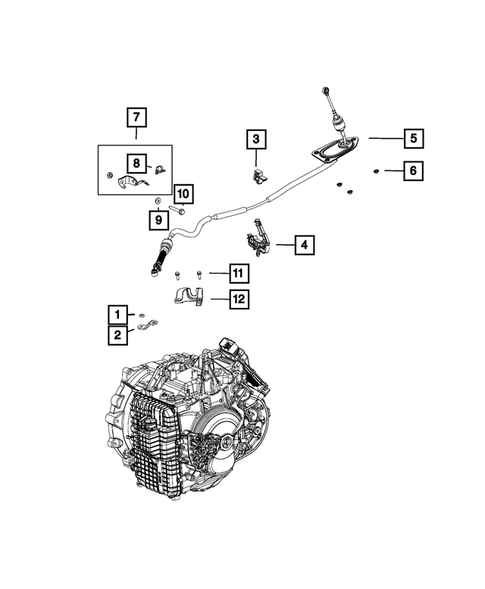 Gearshift Controls and Related Parts for 2021 Ram ProMaster City #0