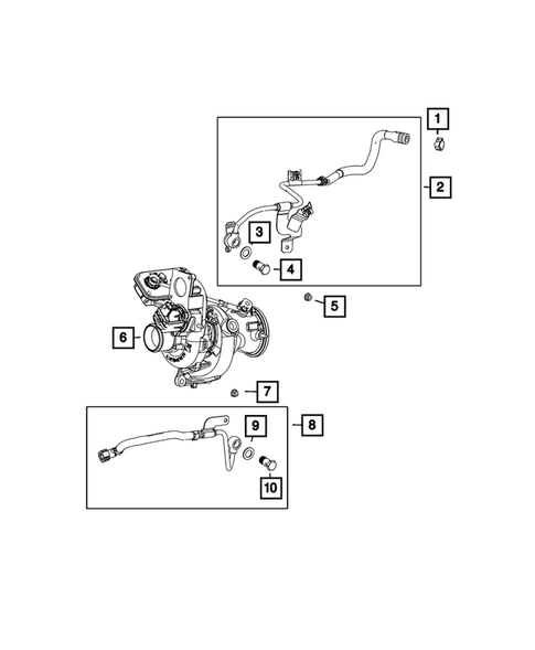 Turbo Charger Cooling System for 2022 Jeep Renegade #0