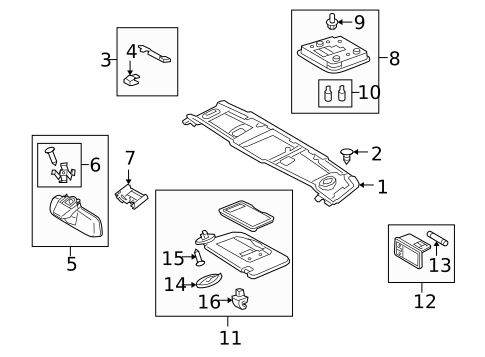 Roof & Components for 2012 Lexus IS350 #1