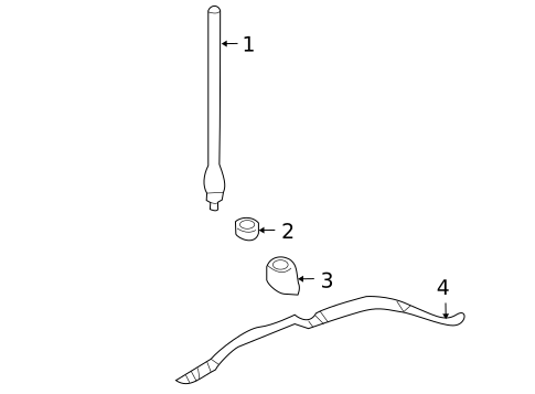 Antenna & Radio for 2011 Ram Dakota #0