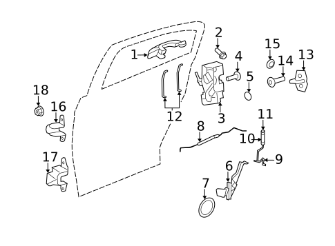 Rear Door for 2012 Chrysler 200 #0