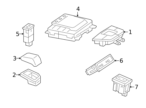 Center Console for 2021 Mercedes-Benz CLA45 AMG #1