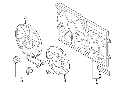 Cooling Fan for 2011 Volkswagen Jetta #0