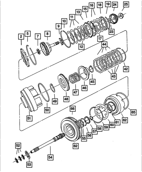 Gear Train for 2001 Dodge Intrepid #1