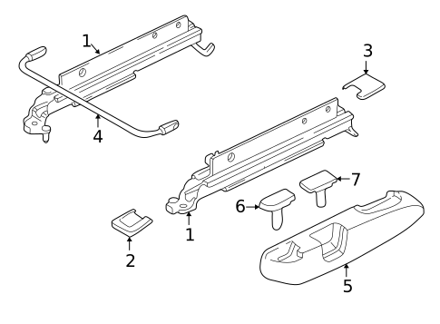 Tracks & Components for 2002 Volvo S80 #0