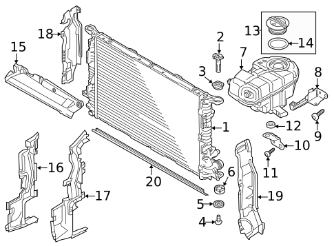 Radiator & Components for 2015 Audi S7 #0