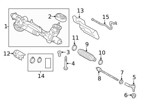 Steering Gear & Linkage for 2015 Volkswagen Golf #5