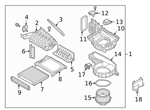 Blower Motor & Fan for 2017 Genesis G90 #0