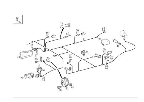 Antitheft Alarm System for 1988 Mercedes-Benz 300E #1