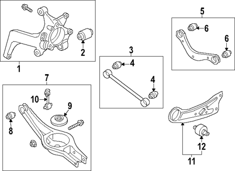 Rear Suspension for 2022 Hyundai Kona N #1
