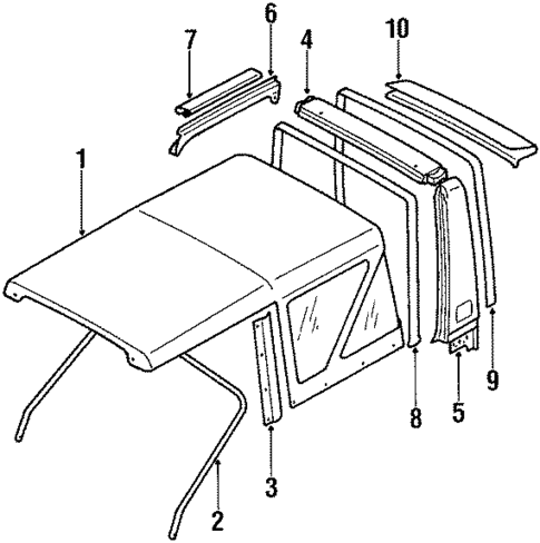 Cover & Components for 1988 Suzuki Samurai #0