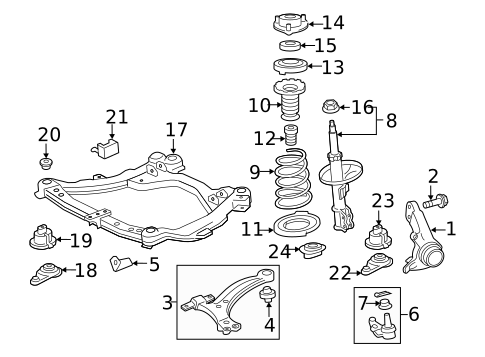 Suspension Components for 2013 Toyota Camry #0
