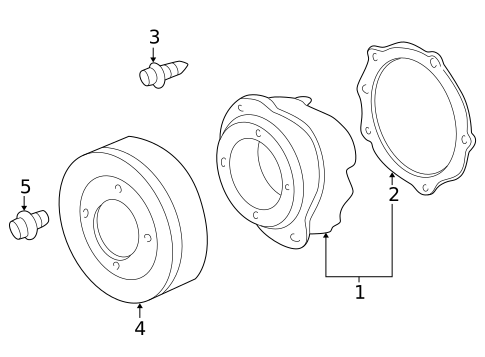 Water Pump for 2005 Buick Rendezvous #0
