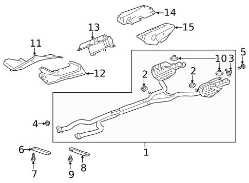 Exhaust Components for 2019 Cadillac CT6 #1