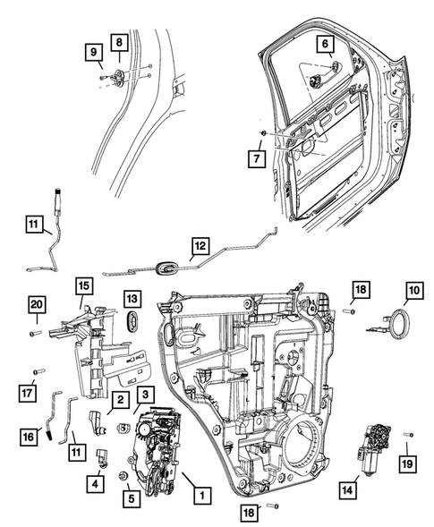 Rear Door for 2007 Dodge Nitro #0