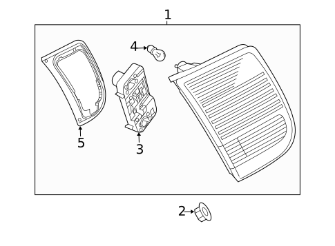 Tail Lamps for 2007 Saab 9-3 #3