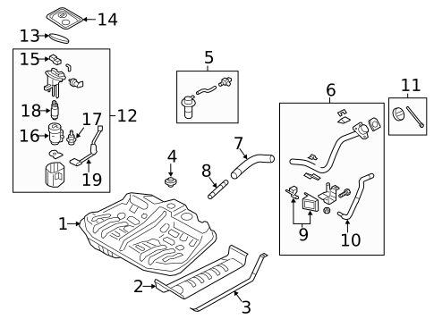 Fuel System Components for 2014 Kia Cadenza #0