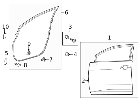 Door & Components for 2012 Lexus RX450h #0
