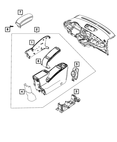 Consoles for 2024 Fiat 500E #1