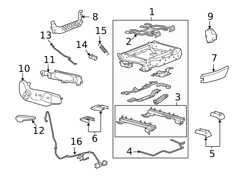 Tracks & Components for 2011 Cadillac CTS #7