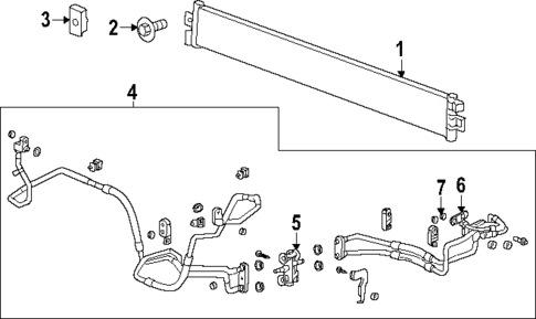 Trans Oil Cooler for 2023 GMC Sierra 1500 #0