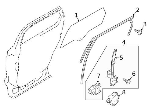 Glass, Windows & Related Components for 2020 Lincoln Nautilus #0