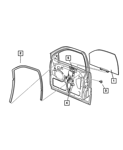 Front Door for 2005 Jeep Liberty #2