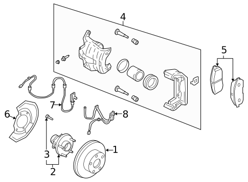 Front Brakes for 2008 INFINITI G35 #1