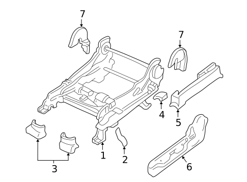 Tracks & Components for 2002 Mitsubishi Montero #3