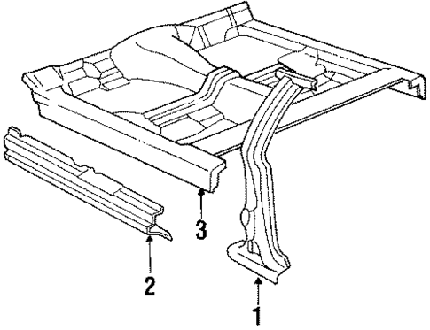 Center Pillar & Rocker for 1986 Oldsmobile Custom Cruiser #0
