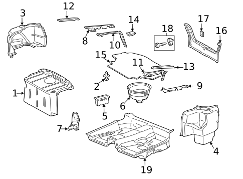Interior Trim - Rear Body for 2001 Mercedes-Benz CL500 #0