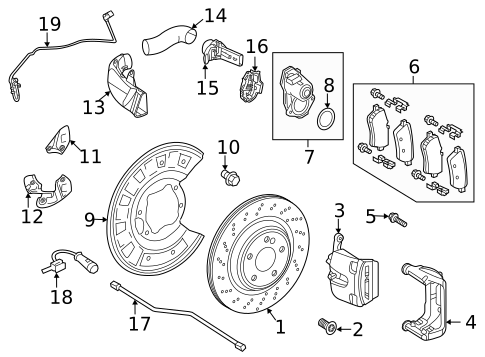 Rear Brakes for 2019 Mercedes-Benz AMG® GT S #0