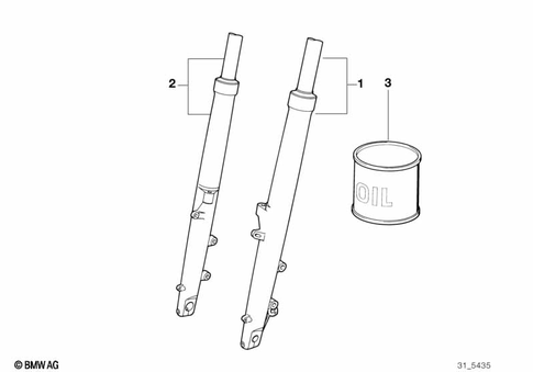 Telescopic Forks, Telelever for 2012 BMW-Motorrad R 1200 RT #6