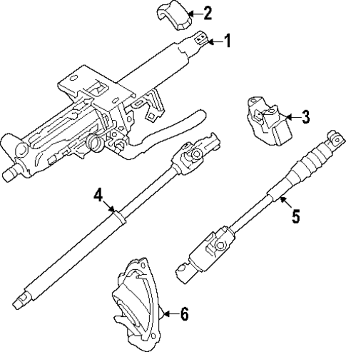 Steering Column Assembly for 2025 Toyota Sequoia #0
