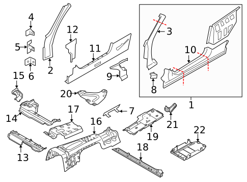 Floor for 2013 BMW M3 #0