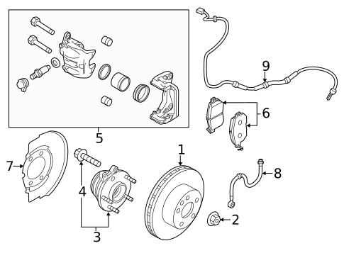 Brake Components for 2011 Nissan Murano #1