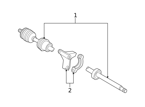 Axle Shafts & Joints for 2010 Volvo S40 #1