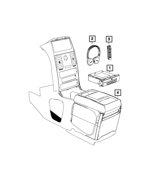 Radio, Antenna, Speakers, DVD and Video systems for 2014 Dodge Grand Caravan #9