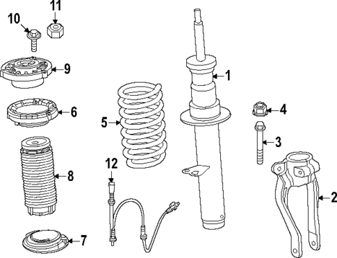 Struts & Components for 2025 BMW 550e xDrive #1