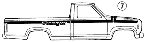 Stripe Tape for 1987 Ford Ranger #4