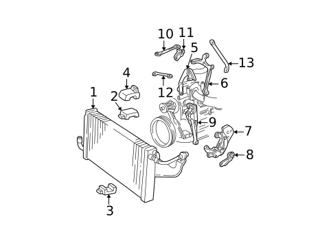 Condenser, Compressor & Lines for 2001 GMC Safari #0